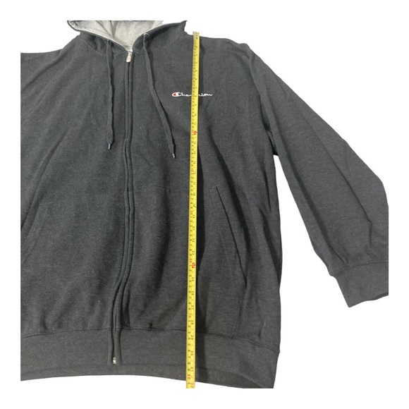 Champion Athleticwear Fleece Hoodie Sweatshirt Mens 3XL Gray  Heather Full-Zip - Picture 7 of 16